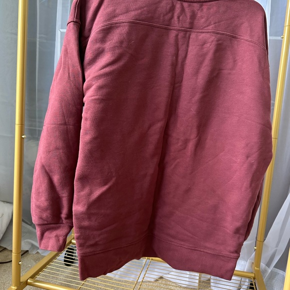 Lululemon Perfectly Oversized Crew Smoky Red Size 4 - Picture 2 of 4